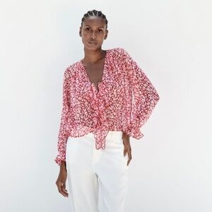 Zara Floral Blouse